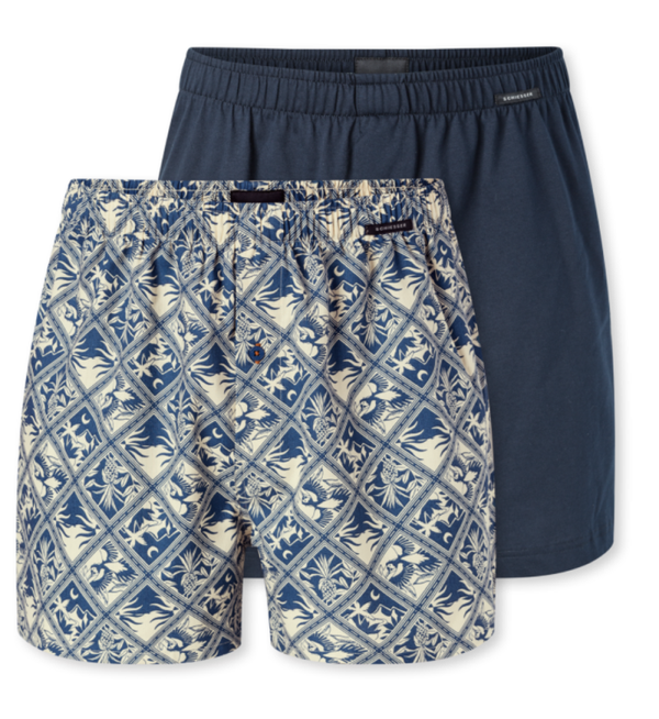 Schiesser - Boxershorts - Geweven Stof - 2-pack