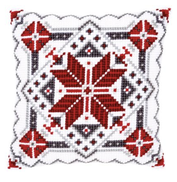 IJskristal II  -  Vervaco borduurkussen