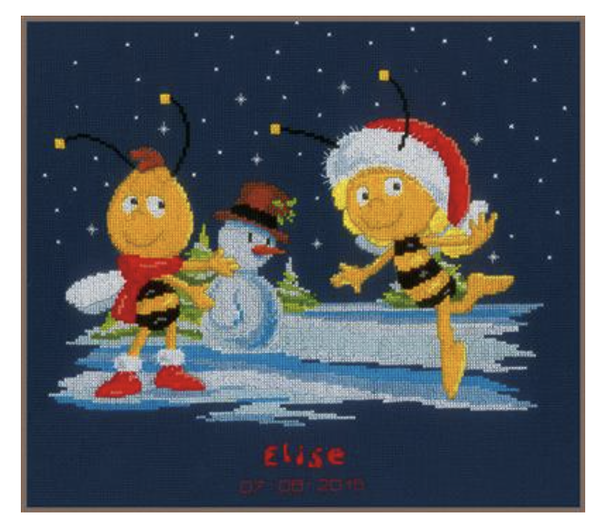 Vervaco - Telpakket - MDB Maya en Willy in de Sneeuw