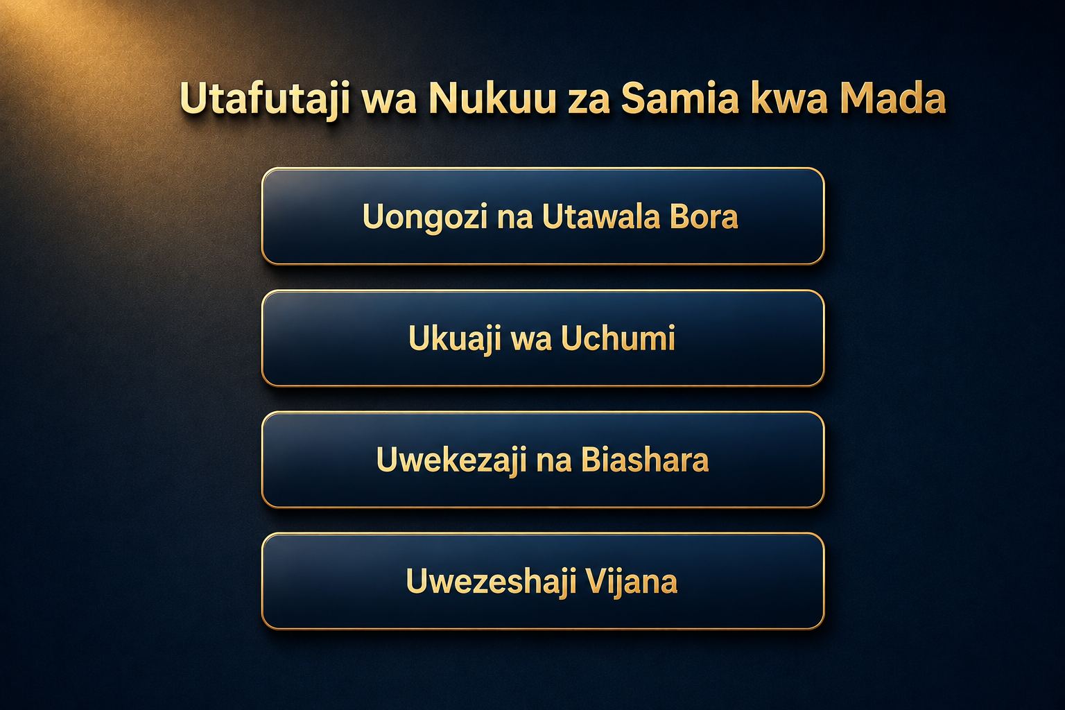 Icon ya uthibitisho na usahihi yenye alama ya tiki ya dhahabu kwenye duara la navy blue na cream, ikiashiria uaminifu wa nukuu za Samia.