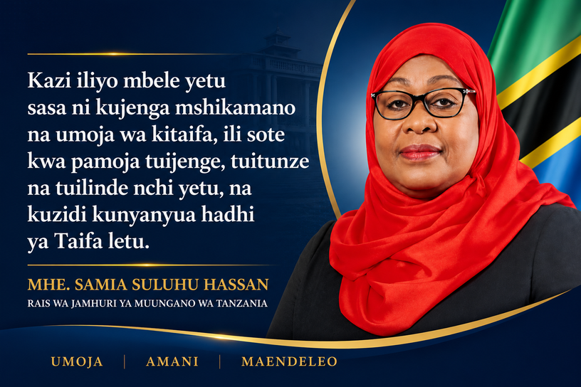 Nukuu ya Rais Samia Suluhu Hassan kuhusu mshikamano na umoja wa kitaifa