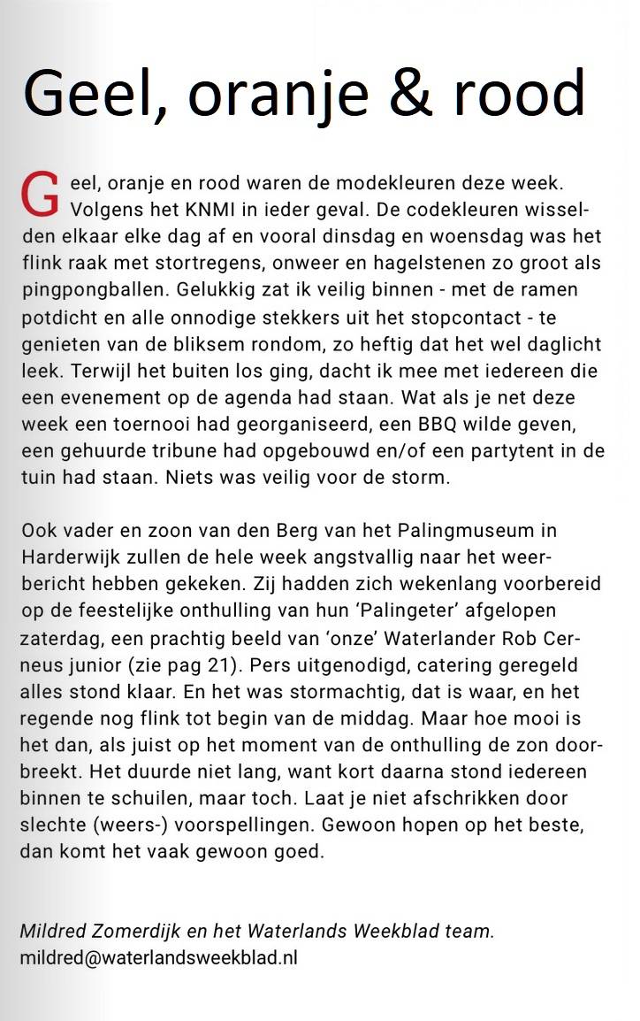 Geel, oranje en rood