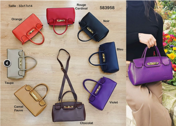 Réf 583958 - Sac Cuir Vachette Foulonné