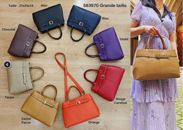 Réf 583970 - Sac en cuir Grande Taille