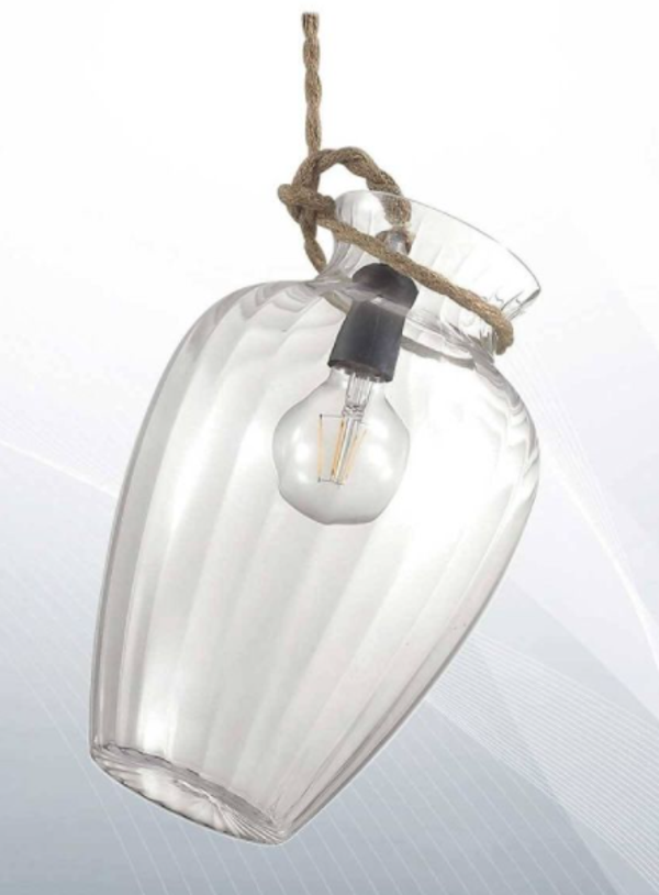 Lampada sospensione POTTY-1 di Ideal Lux con lampadina Led 4W/E27