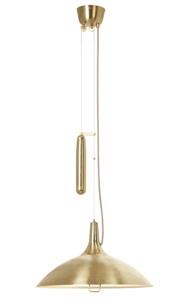 Lampada sospensione salescende Design PAAVO TYNELL di Gubi