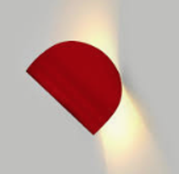 Lampada da parete IO rosso di Fontana Arte