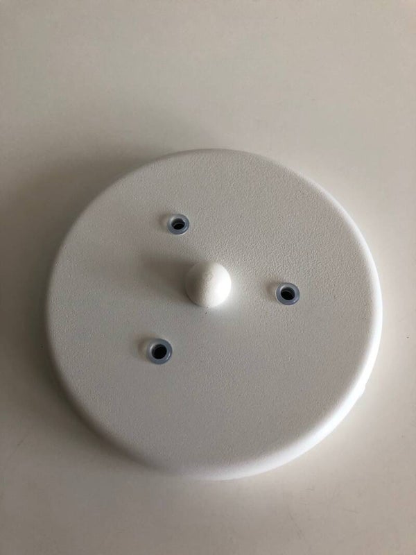 Rosone per lampada sospeso con 3 uscite bianco