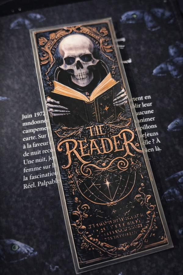 Marque-page illustré –  Skull