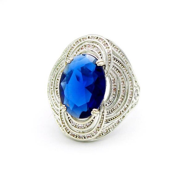 Blue Zirconia Ring