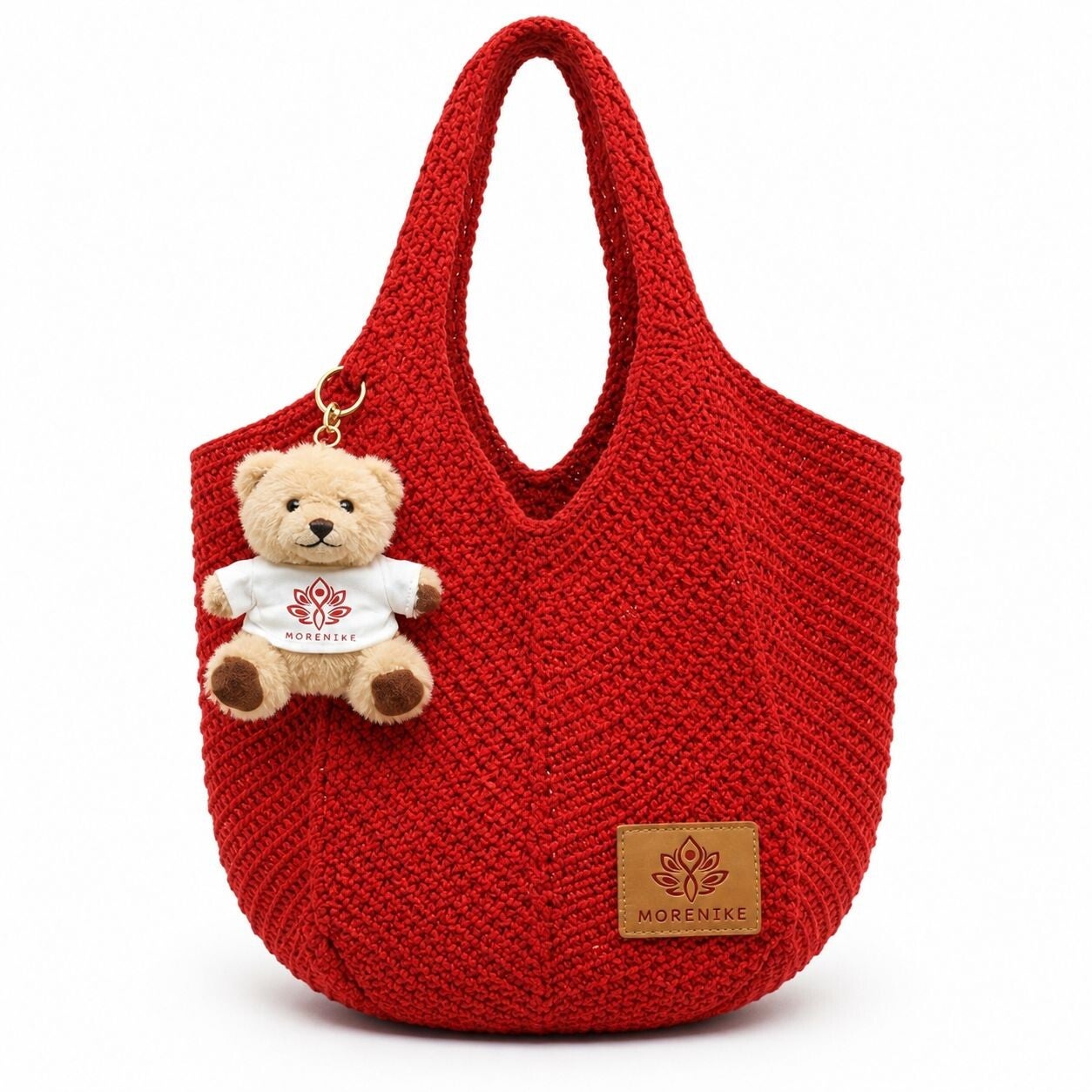 IFe Luxe Crotchet Tote Bag Red