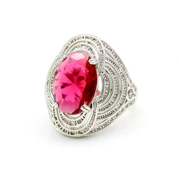 Red Zircon Ring