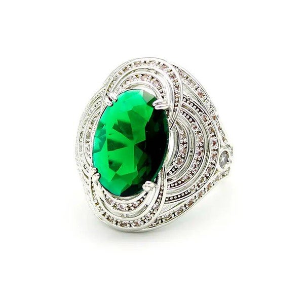 Green Zircon Ring
