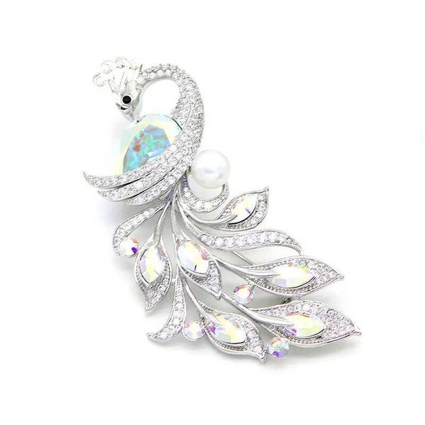 Moonlit Swan Brooch