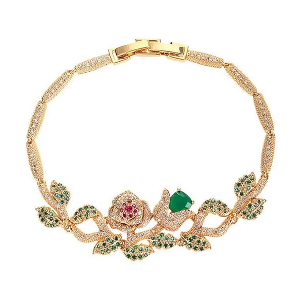 Silver Blossom Vine Bracelet
