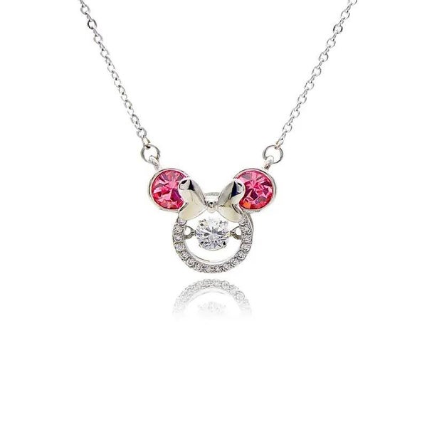 Minnie Pink Crystal Necklace