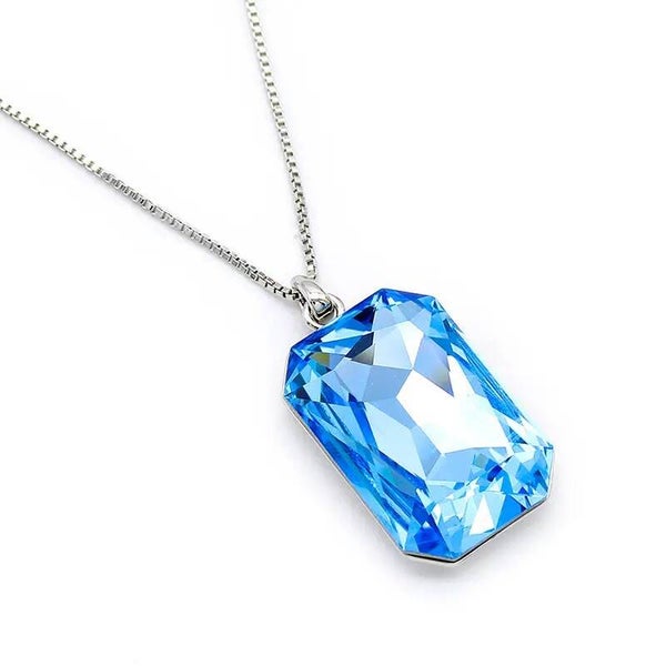 Azure Ice Pendant Necklace