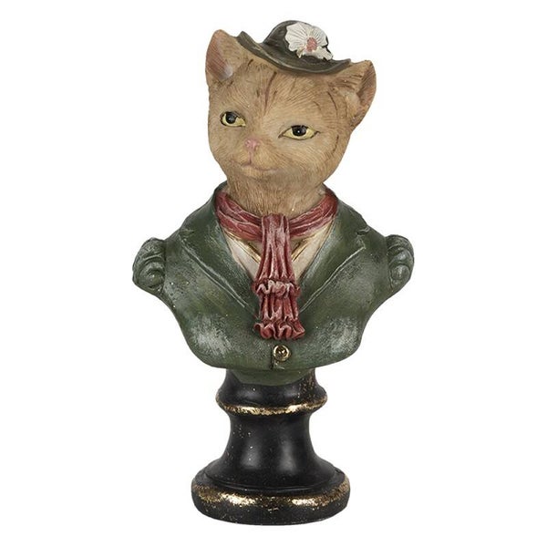 Beeldje Buste mevrouw Poes groen