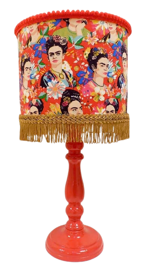 Lamp Passie voor Frida K., artprint met rode voet