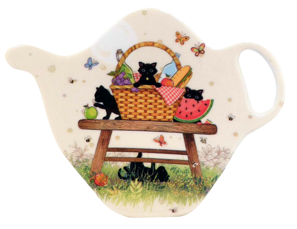 Theetipje Zwarte katjes en mand, Bug Art