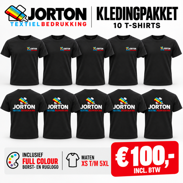 T-shirts pakket 10 stuks!