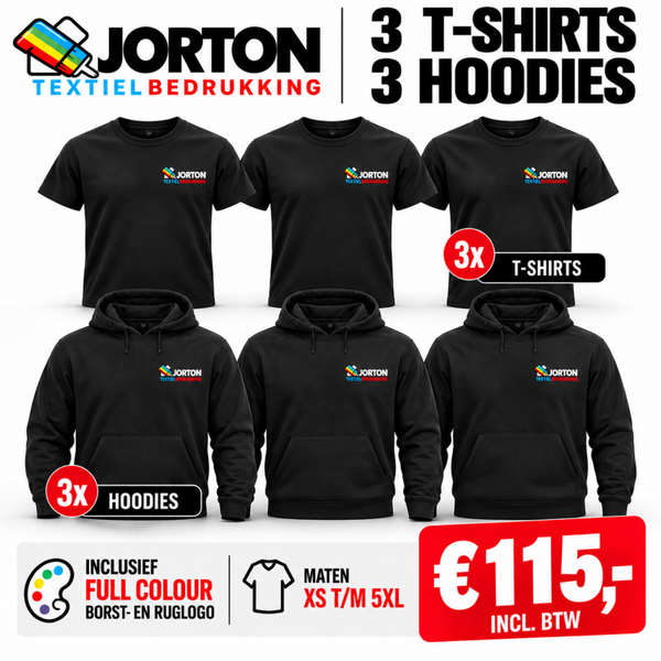 T-shirts en Hoodies Pakket!