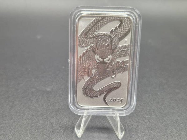 1 oz zilver Rectangle dragon 2025