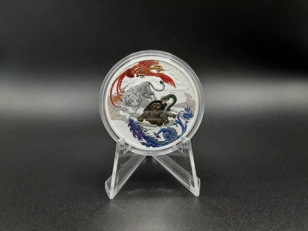 1 oz zilver four guardians colored 2024 BU