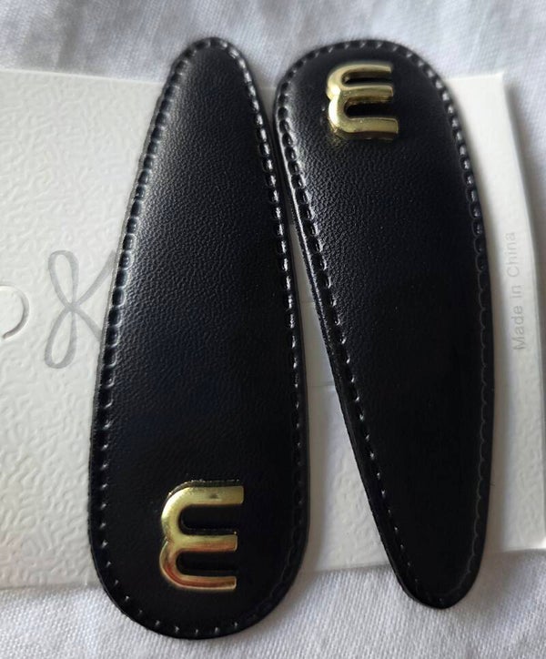 Decorative clips leather