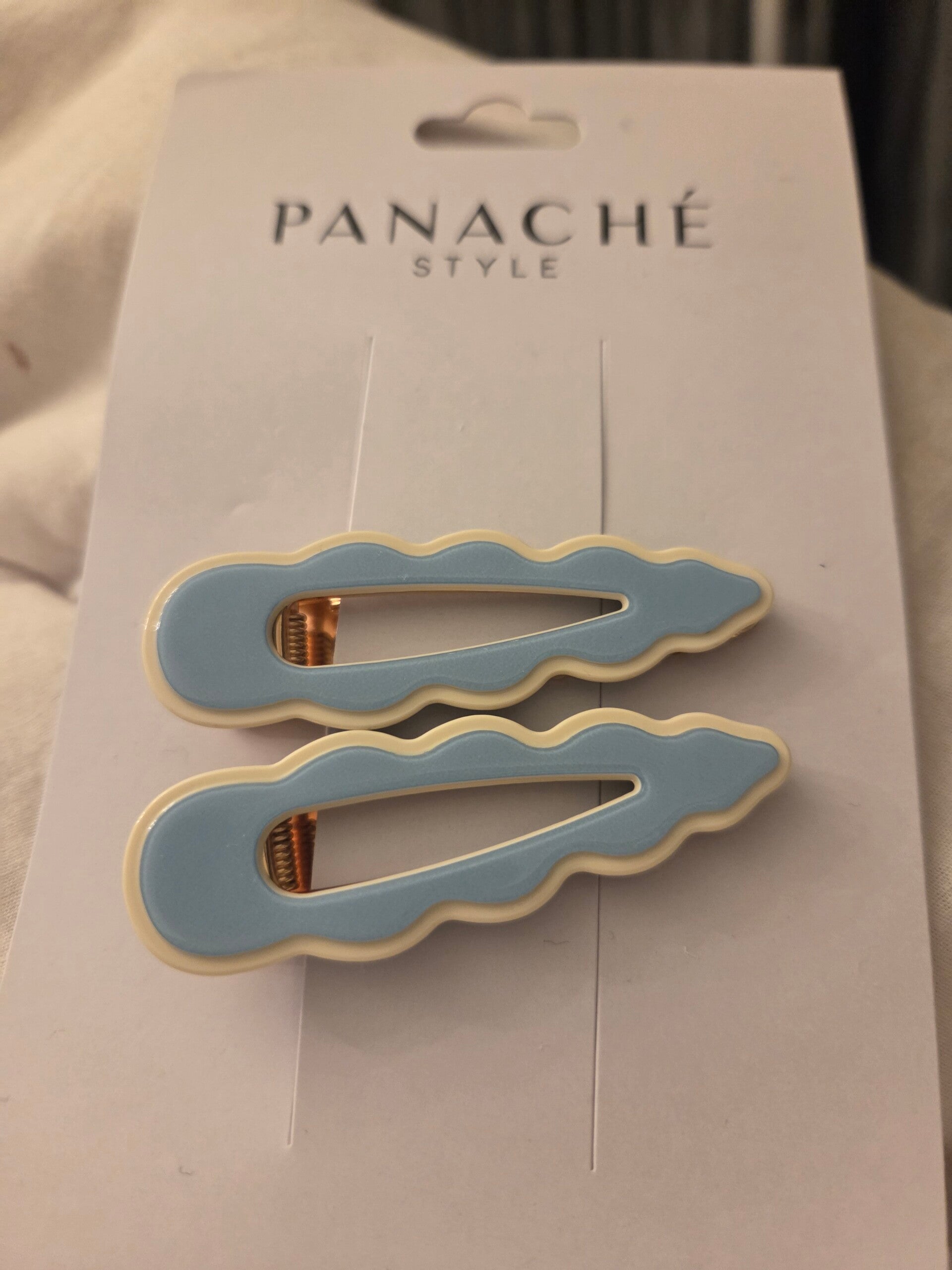 Panache cassia aĺligator clips blue