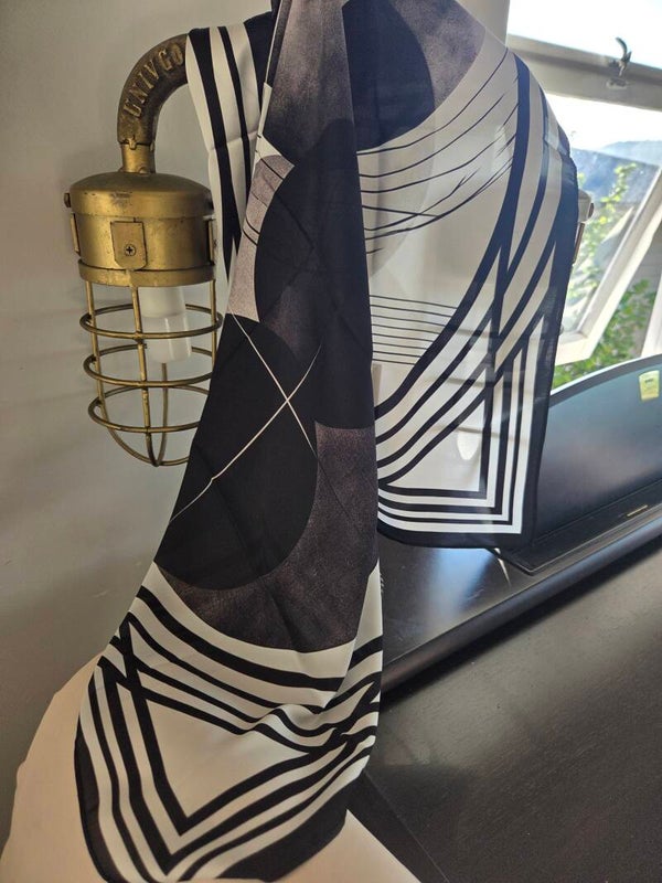 Scarf designer silk 65cm