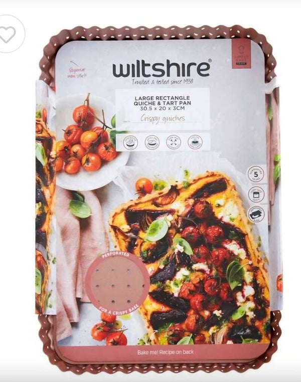 Wiltshire quiche square tray