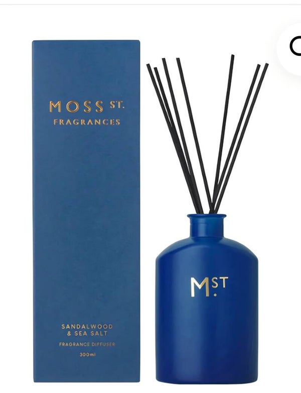 Moss st diffuser sandle wood and seasalt300mls