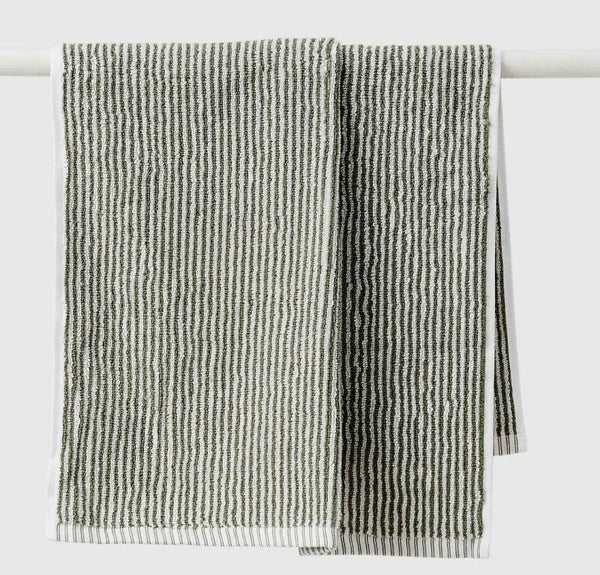 Citta stripe handtowel olive