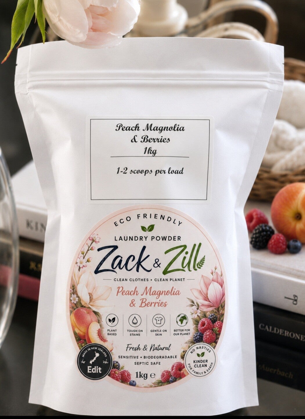 Z&Z peach magnolia & berrys washing crystals 1 kg