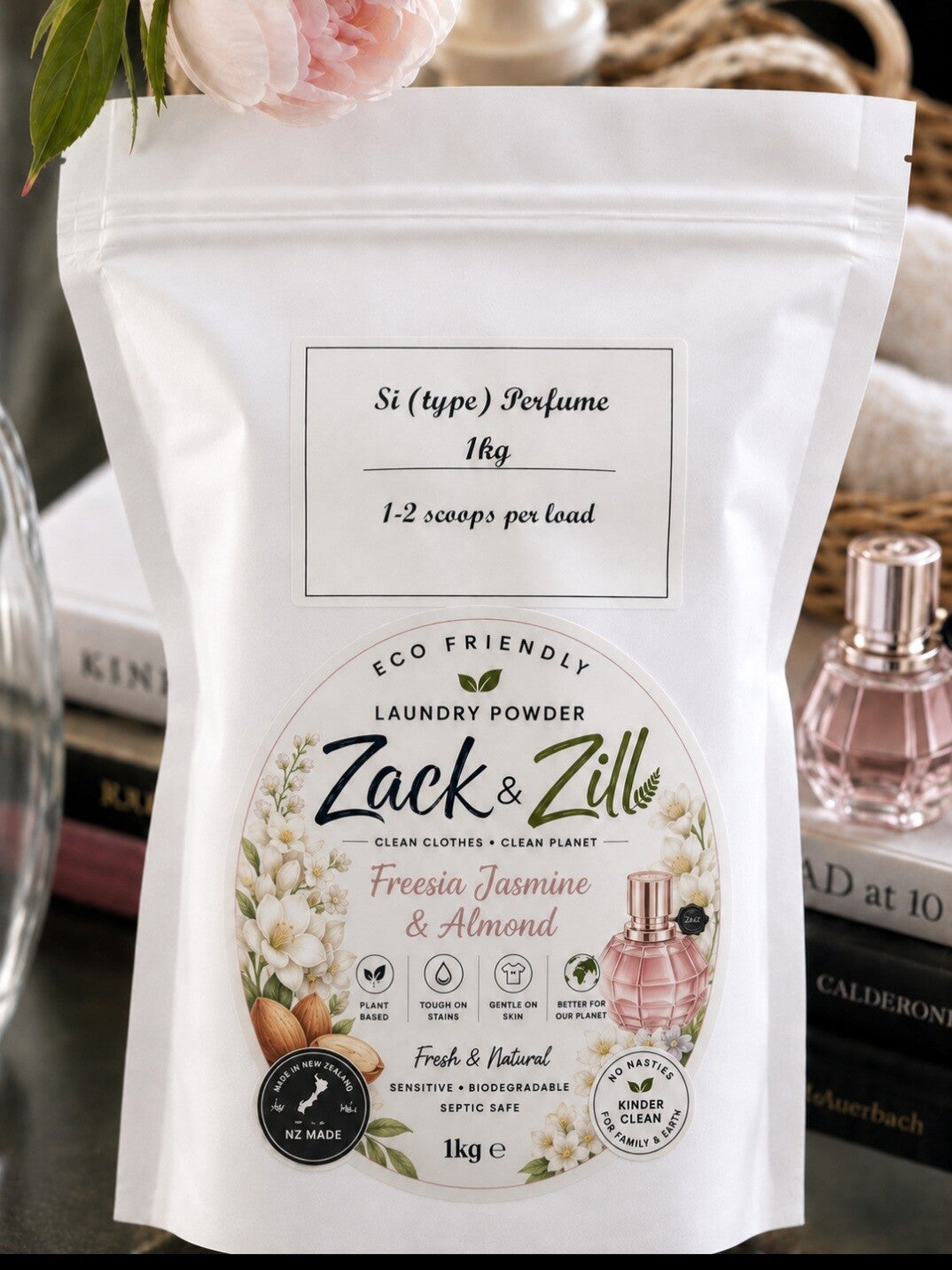 Z&Z  freesia -jasmine with almond washing crystals 1 kg