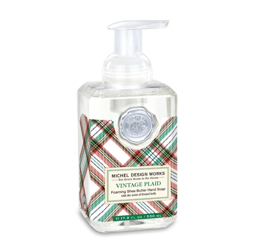 Michel design works foam hand wash vintage plaid