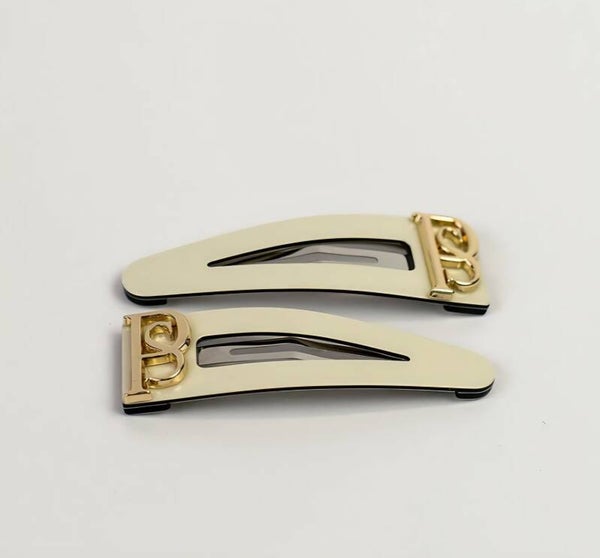 Panache Penelope snap clips cream