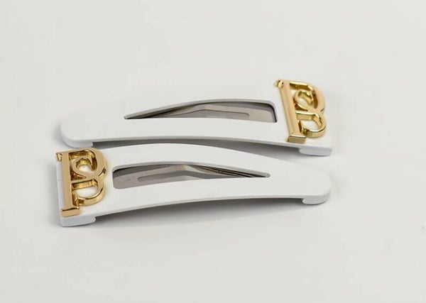 Panache Penelope snap clips white