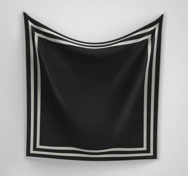 Panache scarf classique border black