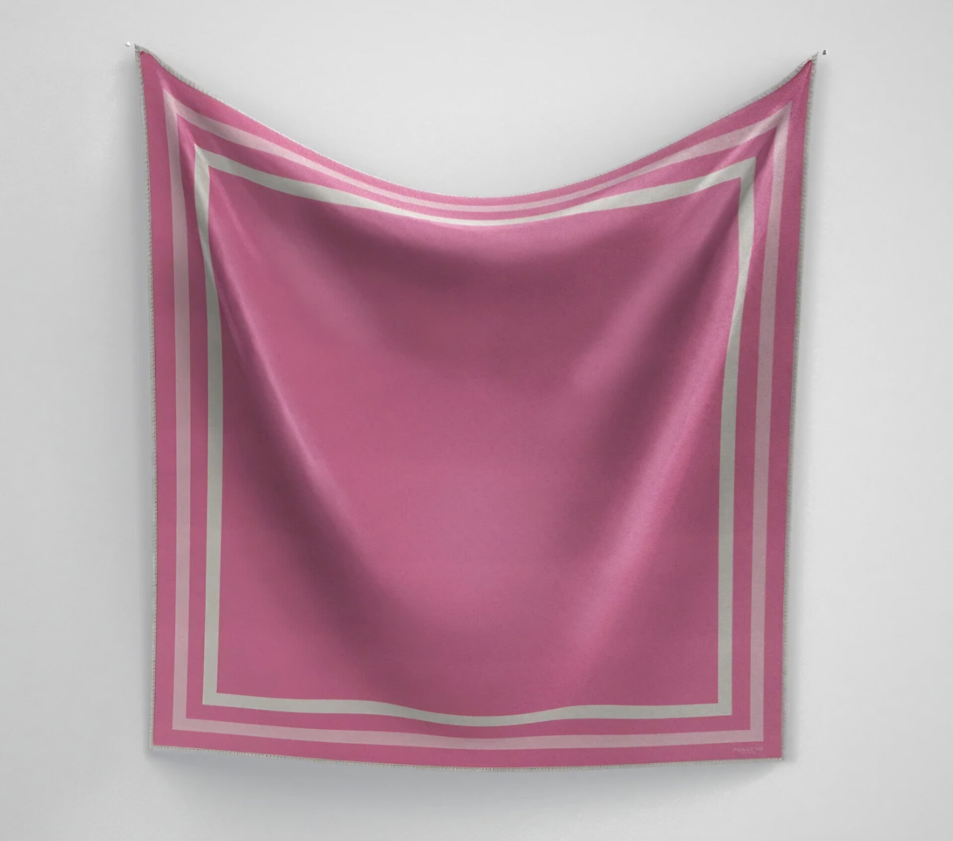 Panache scarf classique border pink