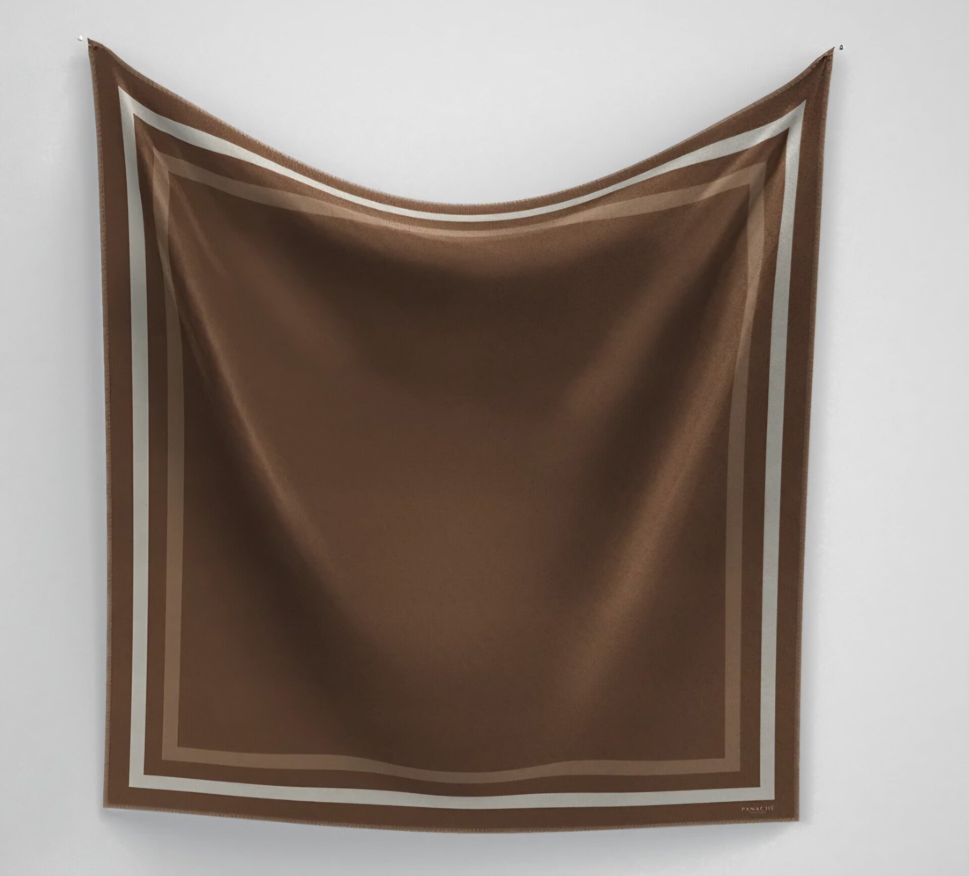 Panache scarf classique border brown