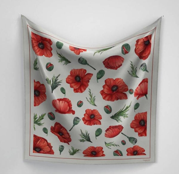 Panache scarf wild poppy