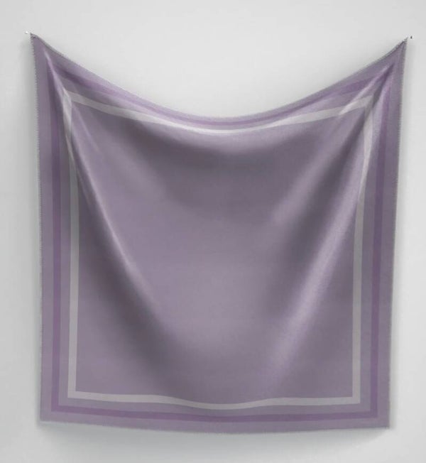 Panache scarf classique border lilac