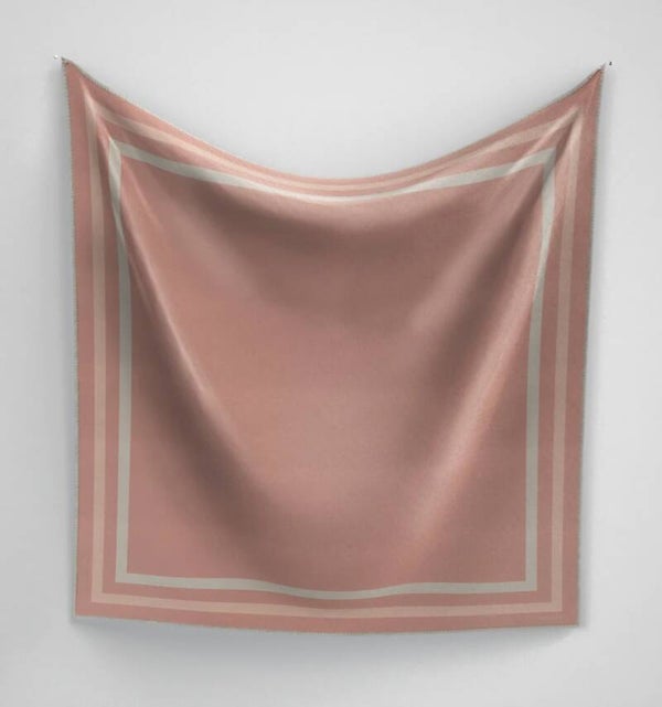 Panache scarf classique border lilac