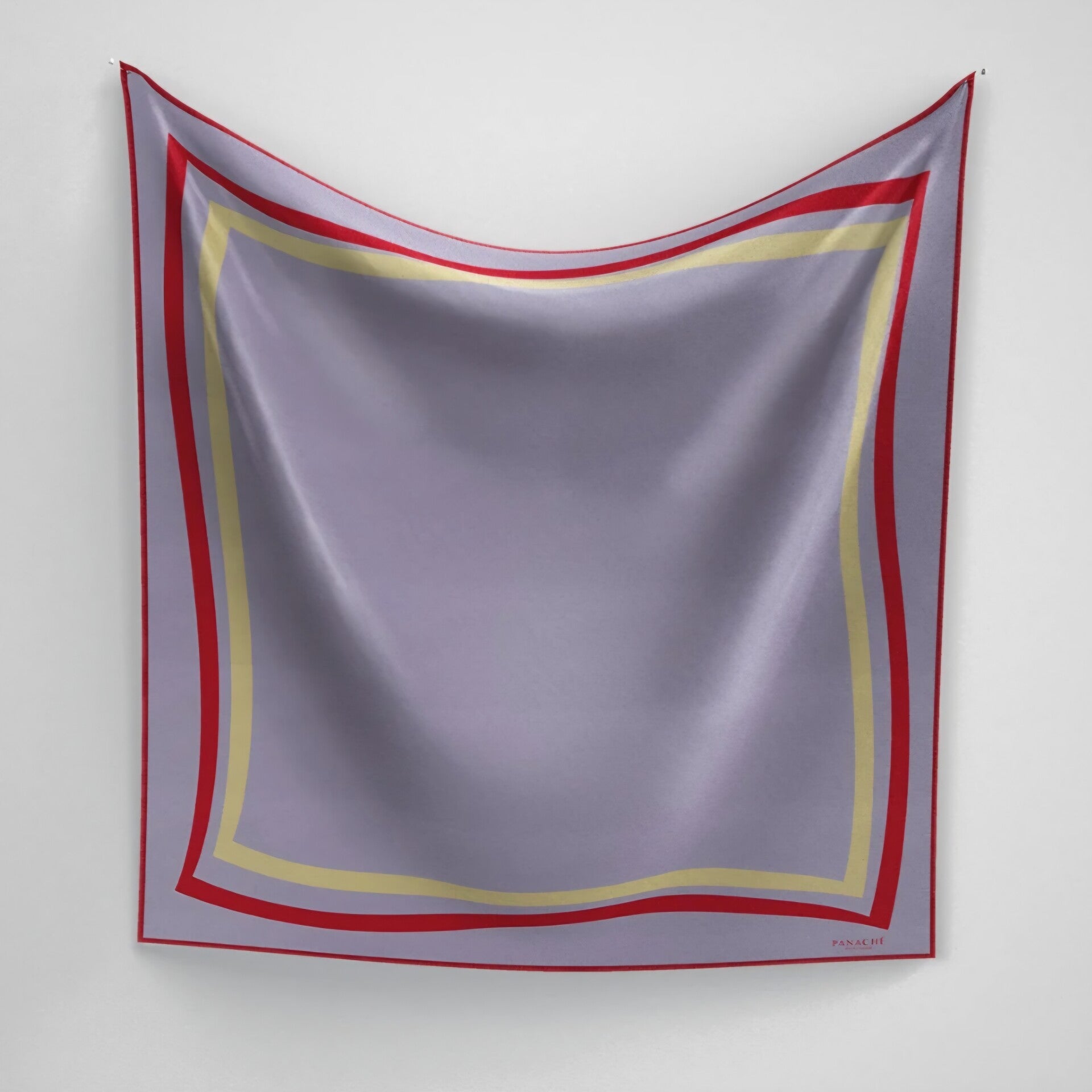 Panache scarf classique border lilac