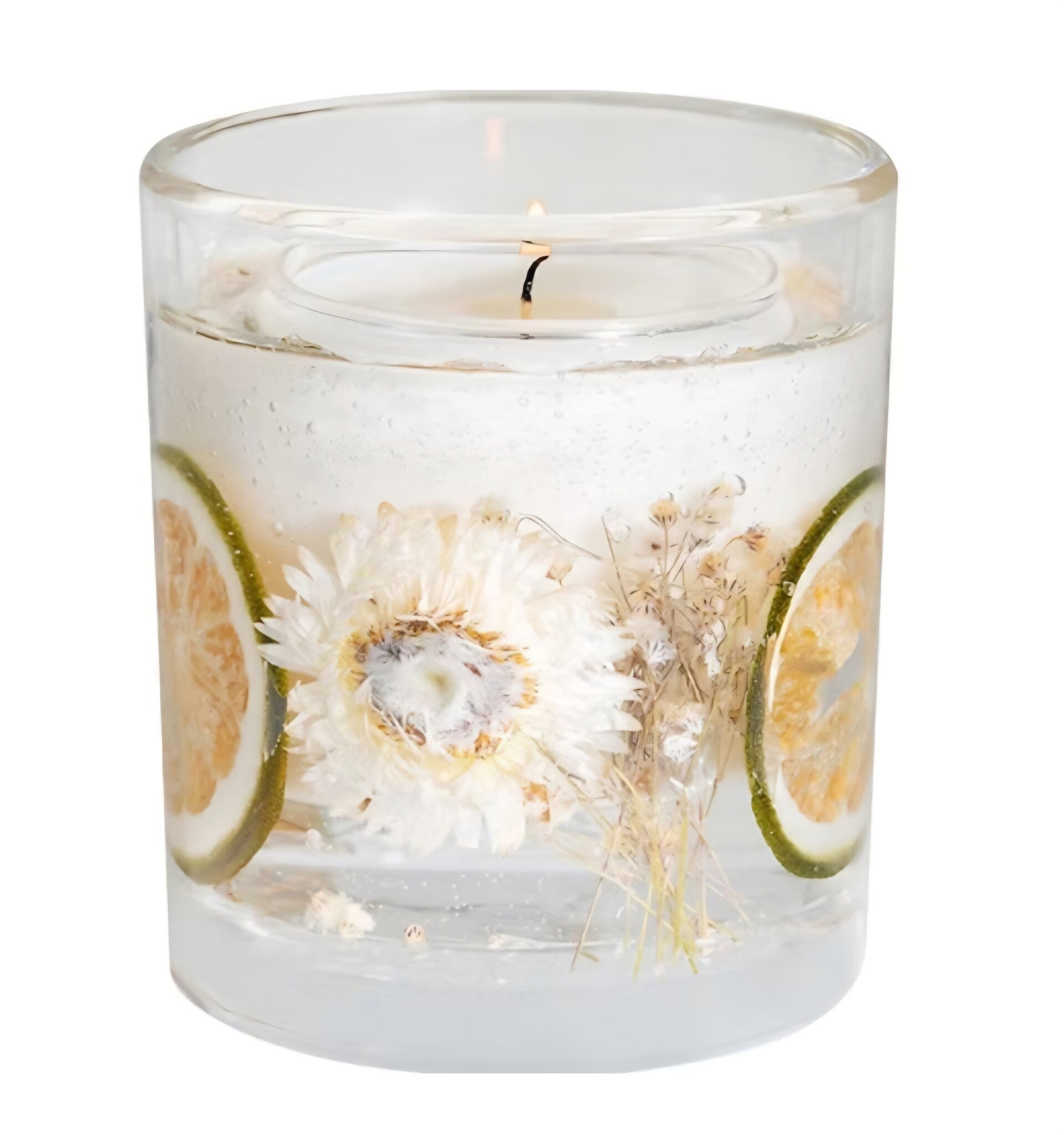 STONEGLOW elderflower and lime gel candle