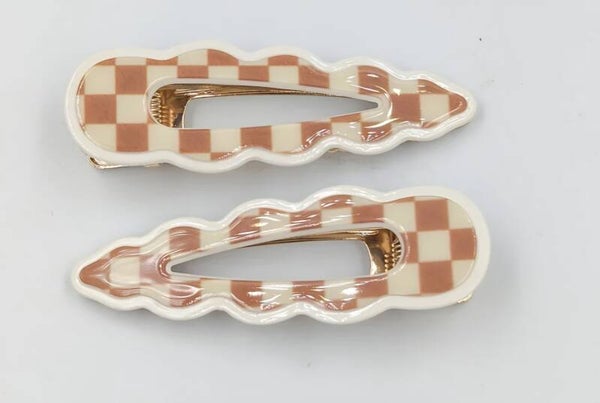 Panache cassia aĺligator clips blue