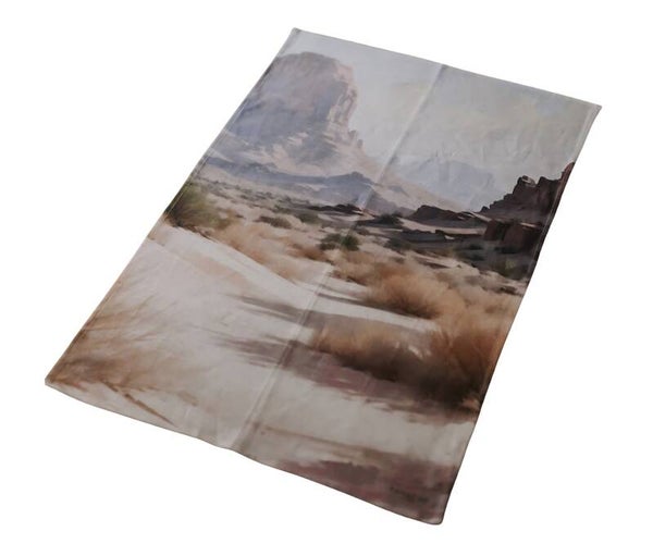 Panache 100% linen teatowel desert hues