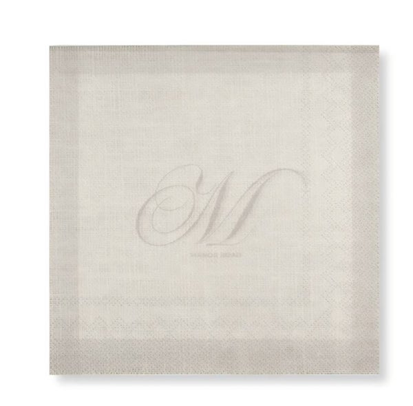 Manor Road serviettes monogram lunch Napkins